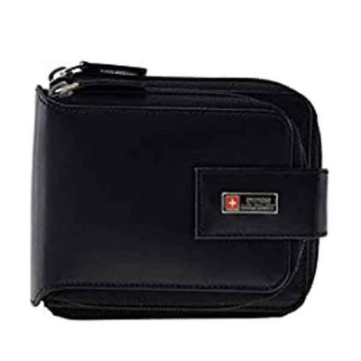 Swiss Military Black Synthetic Men's Wallet (PW4)