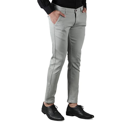 Hence Cotton - Textured Stretchable Trousers for Men