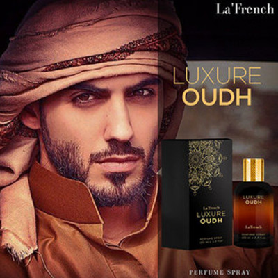 La French Luxure Oud, a Luxurious Perfume blended with mixture of Oudh, Rose and Agarwood, Eau De Parfum 100ml for Men