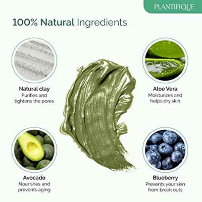 PLANTIFIQUE Skin Care Detox Face Mask