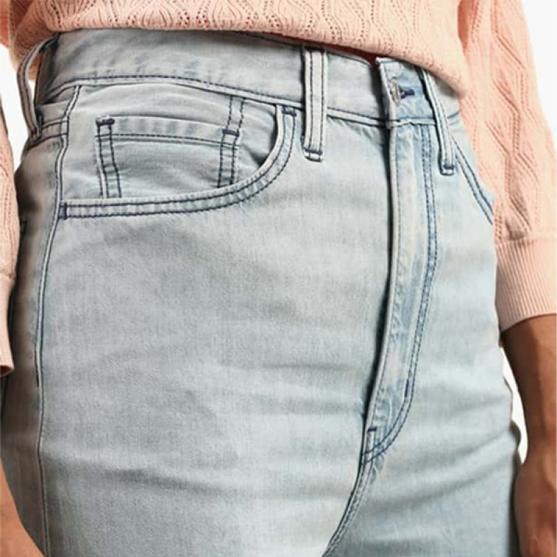 Women Stonewashed Boyfriend Jeans