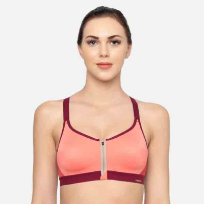 Triaction 125 Padded Wireless Front Open Extreme Bounce Control Sports Bra