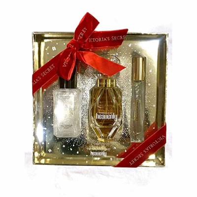 Victoria's Secret Gift Set Heavenly 3 Piece Perfume & Shimmer Fragrance Mist & Rollerball Gift Set Heavenly 3 Piece Perfume & Shimmer Fragrance Mist &