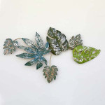 Decorlives 6 leaf Metal Wall Art for Home Décor,  Decorative Hanging Sculpture