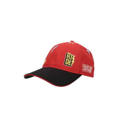 Unisex Red & Black Printed Baseball Cap